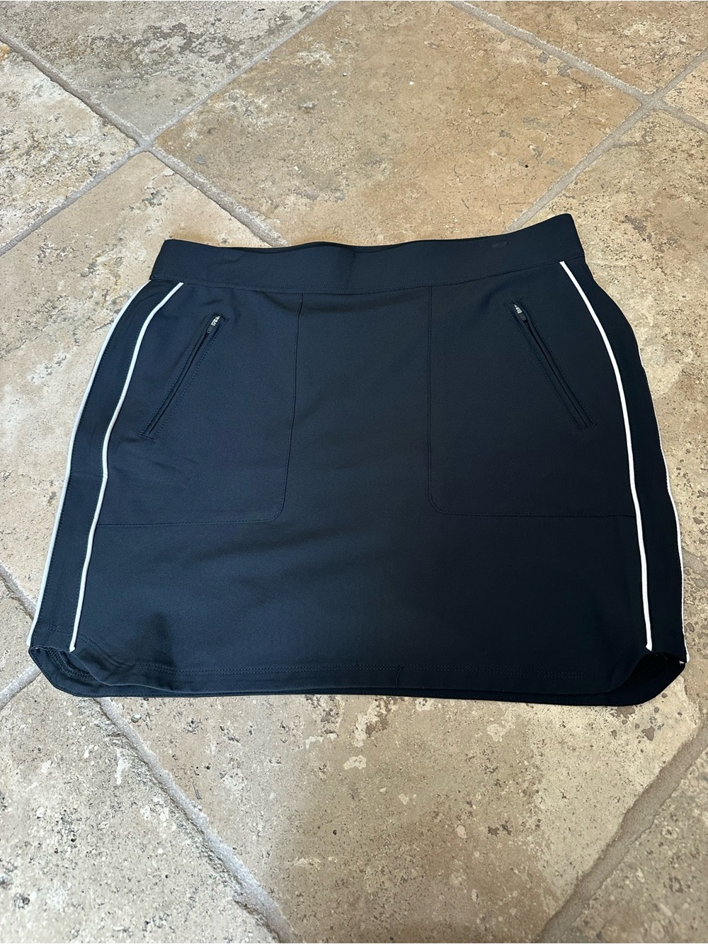 Belyn Key Black Performance Leggings with White Logo